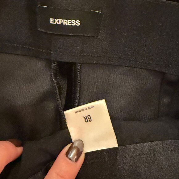 Express Velvet Button Front Halter Tuxedo Blazer Vest + Pants - Picture 7 of 9